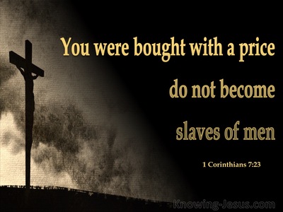 1 Corinthians 7:23 You Were Bought With A Price (gold)